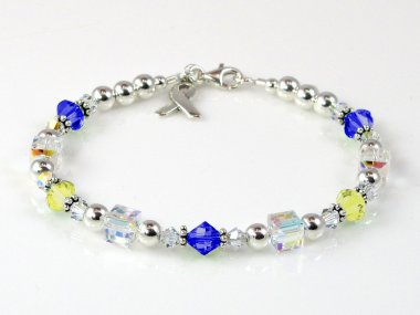 Down Syndrome Awareness Bracelet - Swarovski® Crystal & Sterling Silver (Everyday)