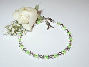 Lyme Disease Awareness Bracelet - Swarovski® Crystal & Sterling Silver (Original)