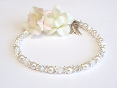 Scoliosis Awareness Bracelet - Swarovski® Crystal & Pearl (Original)