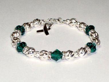 Mental Health Awareness Bracelet - Swarovski® Crystal & Sterling Silver (Twist)