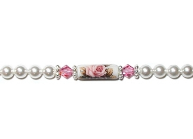 Asian Floral Bracelet Pink