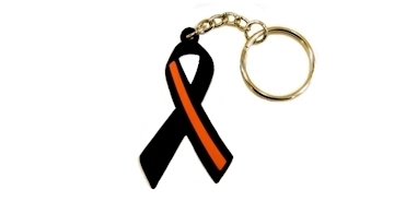 Thin Orange Line Keychains