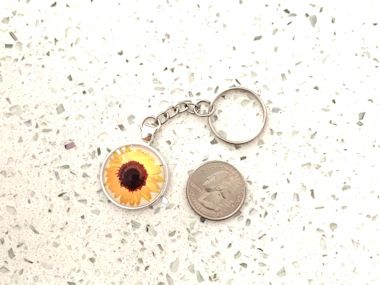 Sunflower Pendant Keychain