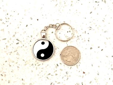 Yin and Yang Pendant Keychain