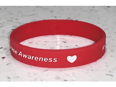 Heart Disease Awareness Wristband - Red
