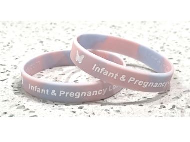 Infant & Pregnancy Loss / Miscarriage Awareness Wristband - Pink & Blue