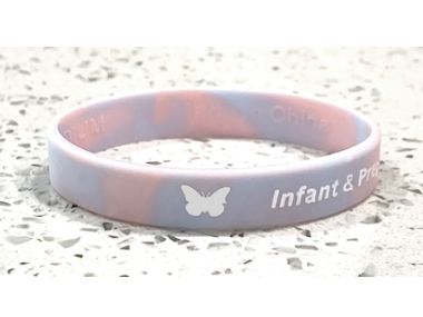 Infant & Pregnancy Loss / Miscarriage Awareness Wristband - Pink & Blue