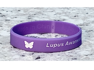 Lupus Awareness Wristband - Purple