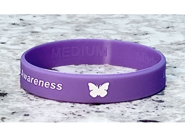 Lupus Awareness Wristband - Purple