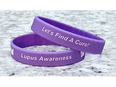 Lupus Awareness Wristband - Purple