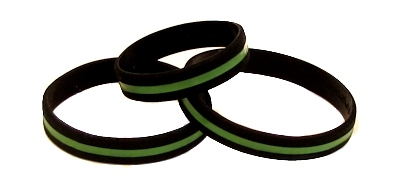 Thin Green Line Wristbands