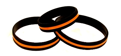 Thin Orange Line Wristbands