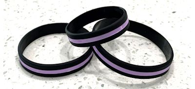 Thin Purple Line Wristbands